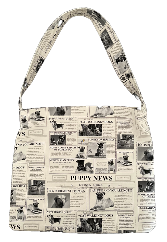 Puppy News - Chic Canvas Carry-All (Made in Melbourne)