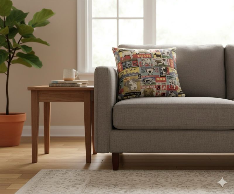 “Canine Collage” Cushion (Made in Melbourne)