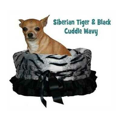Siberian Tiger Reversible Snuggle Bugs Pet Bed, Bag, and Car Seat in One