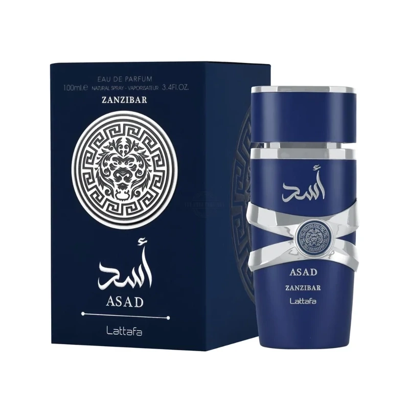 Lattafa Asad Zanzibar men&#39;s perfume bottle