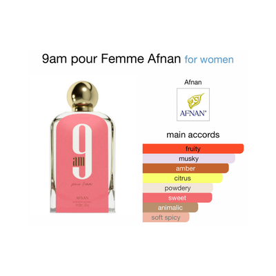 Afnan 9AM Women EDP Spray 3.4oz
