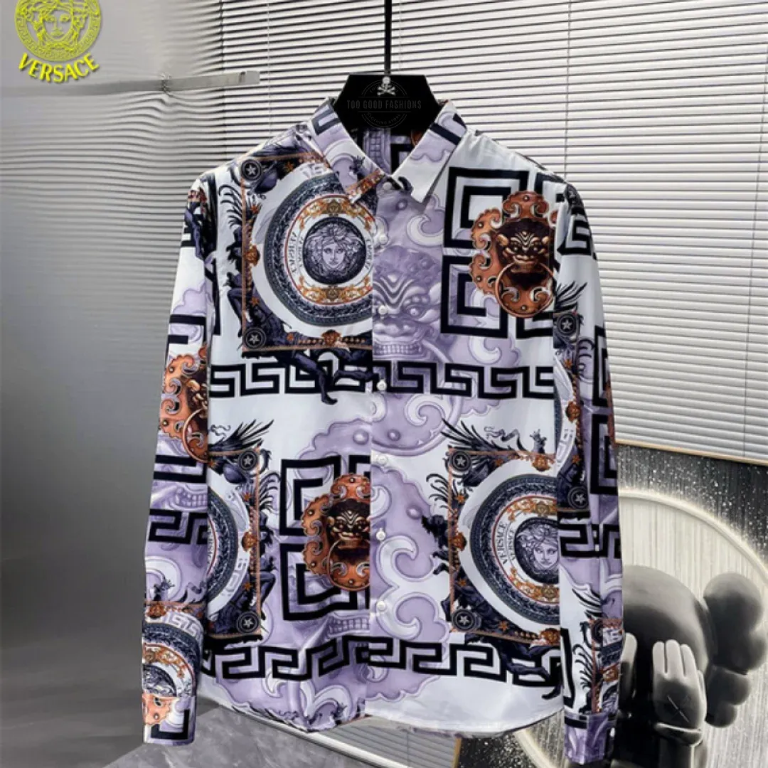 Black Lilac Luxury Long-Sleeve Shirt