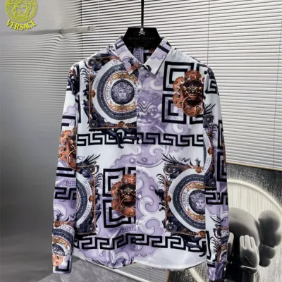 Black Lilac Luxury Long-Sleeve Shirt