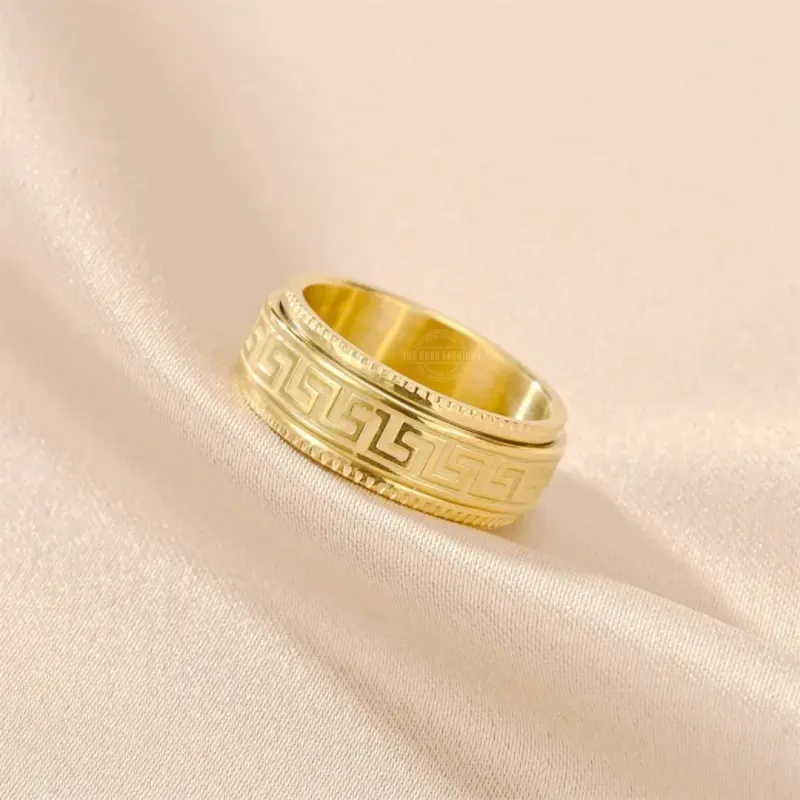 Manifesting Riches Rotating Ring in Gold