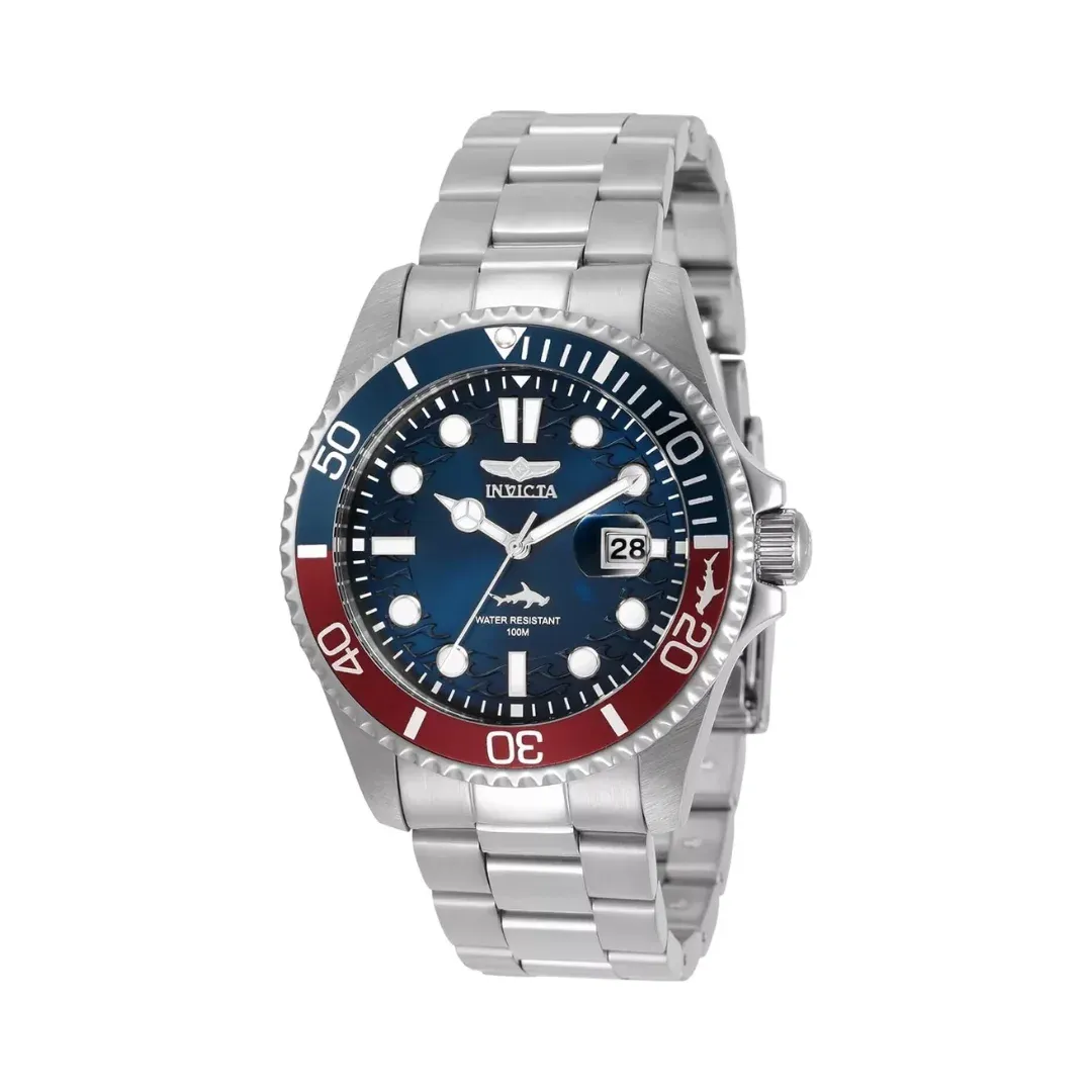 Invicta Men&#39;s Pro Diver Quartz Blue Dial Stainless Steel Watch (30951)