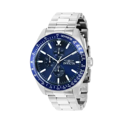 Invicta Men&#39;s Aviator Quartz Blue Dial Stainless Steel Watch (38965)