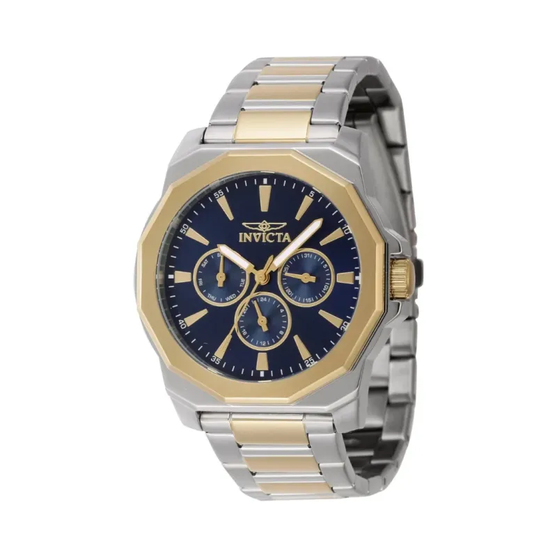Invicta Men&#39;s Speedway Quartz Chronograph Blue Dial Two-Tone Stainless Steel Watch (46848)