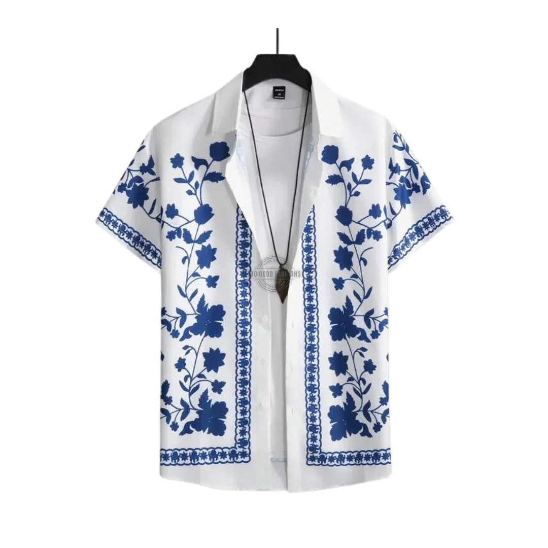 Mykonos Garden Short-Sleeve Shirt