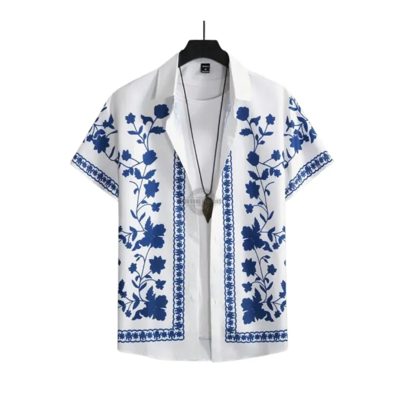 Mykonos Garden Short-Sleeve Shirt