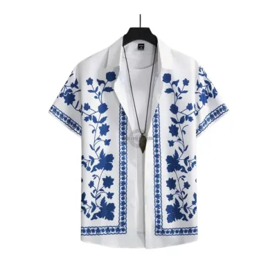 Mykonos Garden Short-Sleeve Shirt