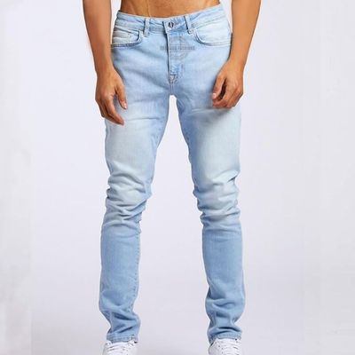 Light Blue Wash Slim-Fit Jeans