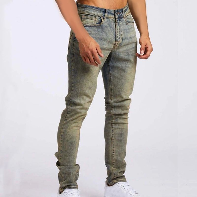 Vintage Warm Wash Slim-Fit Jeans