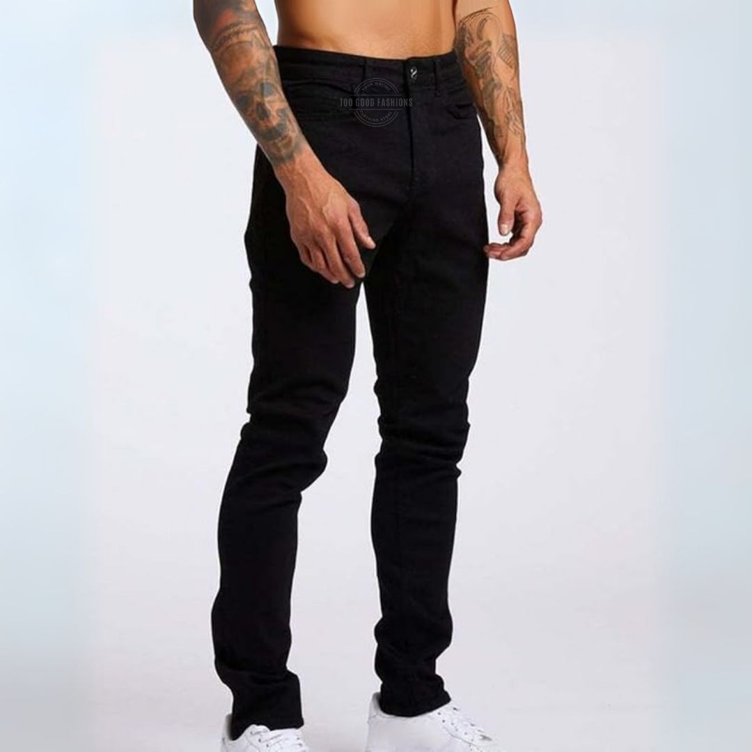 Black Slim-Fit Jeans