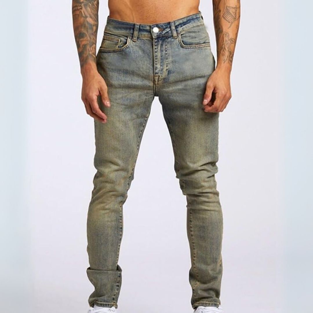 Vintage Warm Wash Slim-Fit Jeans