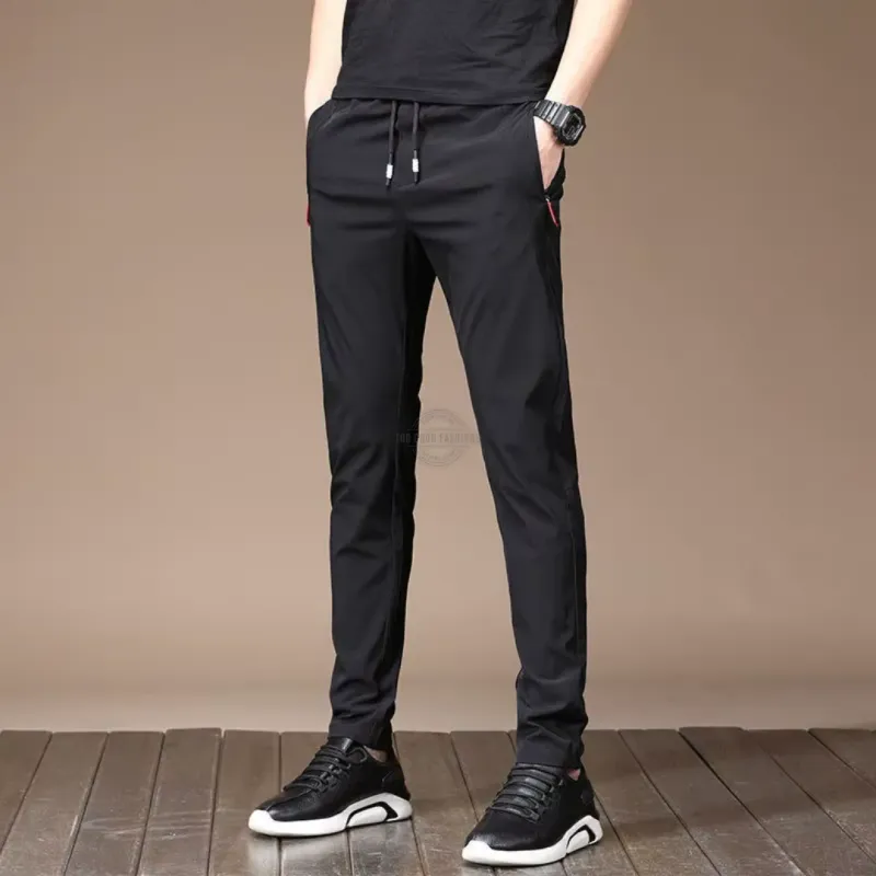 Men's black slim fit joggers