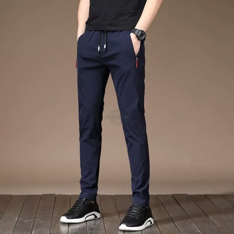 Navy Blue Slim Fit Joggers