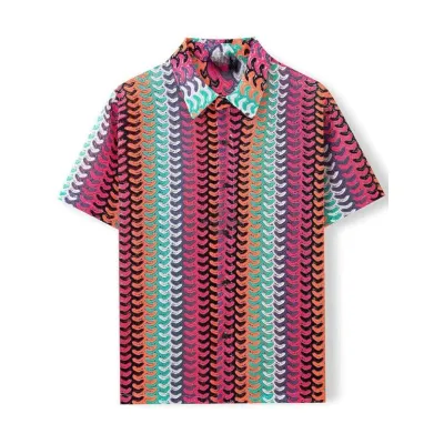 Carnival Crochet Knit Short-Sleeve Shirt