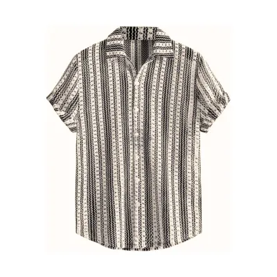 Clásico Crochet Knit Short-Sleeve Shirt