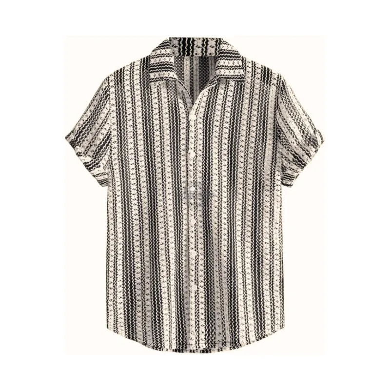 Clásico Crochet Knit Short-Sleeve Shirt