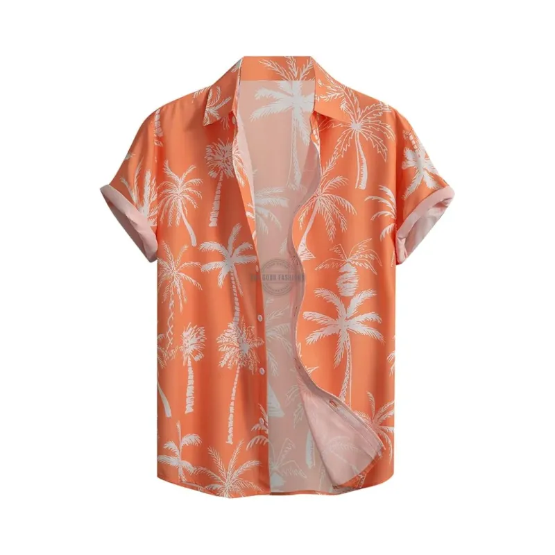 Orange Coconut Short-Sleeve Shirt