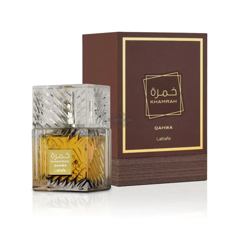 Lattafa Khamrah Qahwa perfume bottle