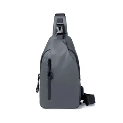Gray Sleek Sling Bag