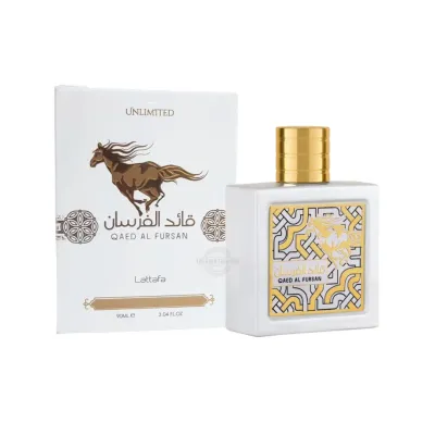 Lattafa Qaed Al Fursan perfume bottle