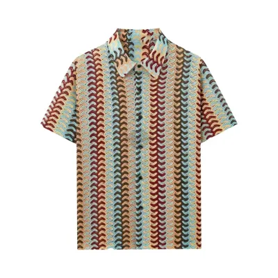 Cubano Crochet Knit Short-Sleeve Shirt