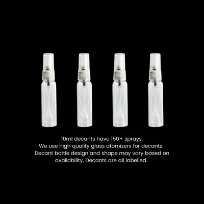 Selection of 10ml fragrance decant bottles from Too Good Fashions

