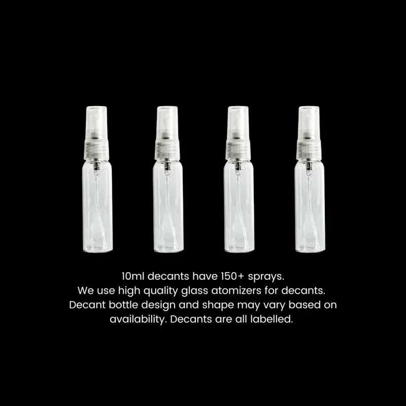 Selection of 10ml fragrance decant bottles from Too Good Fashions

