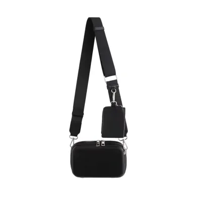 Minimalist Crossbody Bag with Mini Pouch
