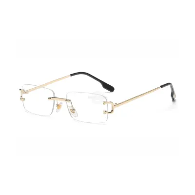 Clear Unisex Rimless Shades