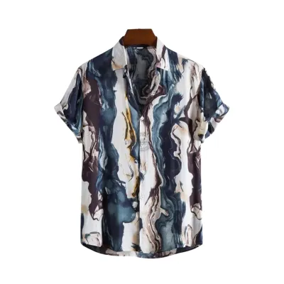 Blue Marble Short-Sleeve Shirt