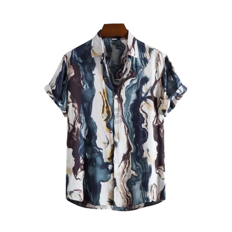 Blue Marble Short-Sleeve Shirt