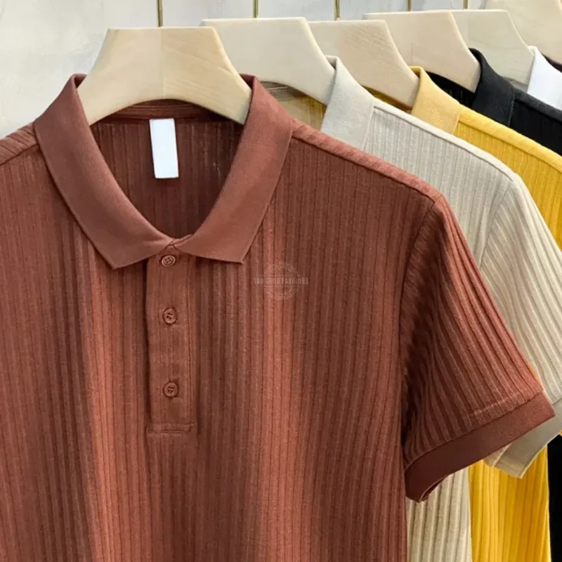 Mahogany Ribbed Polo