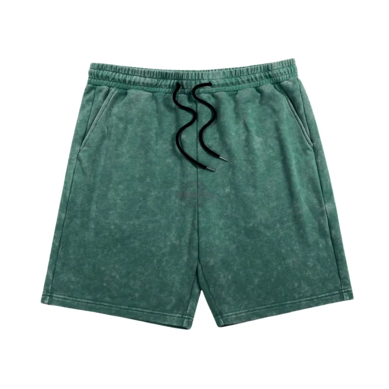 Green Casual Short Pants