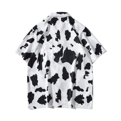 Cow Print Short-Sleeve Shirt