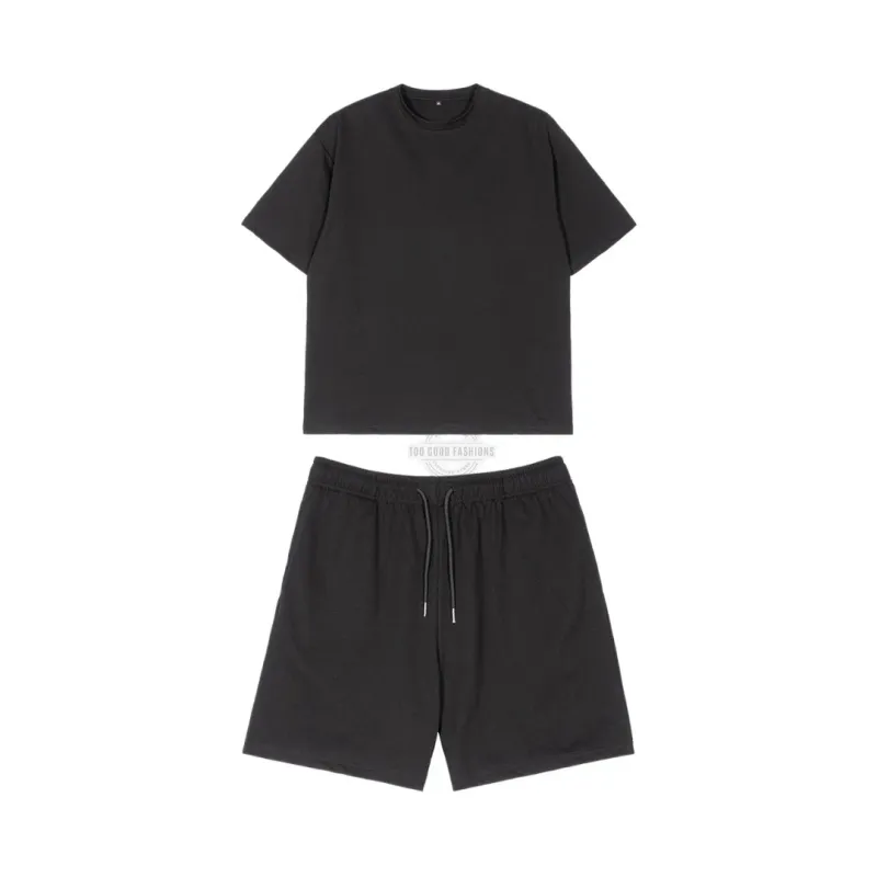 Black T-Shirt &amp; Pants 2pc Casual Set
