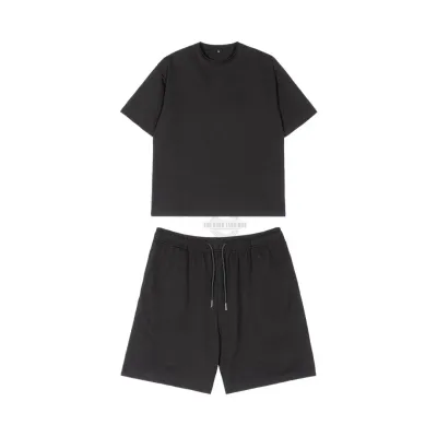 Black T-Shirt &amp; Pants 2pc Casual Set