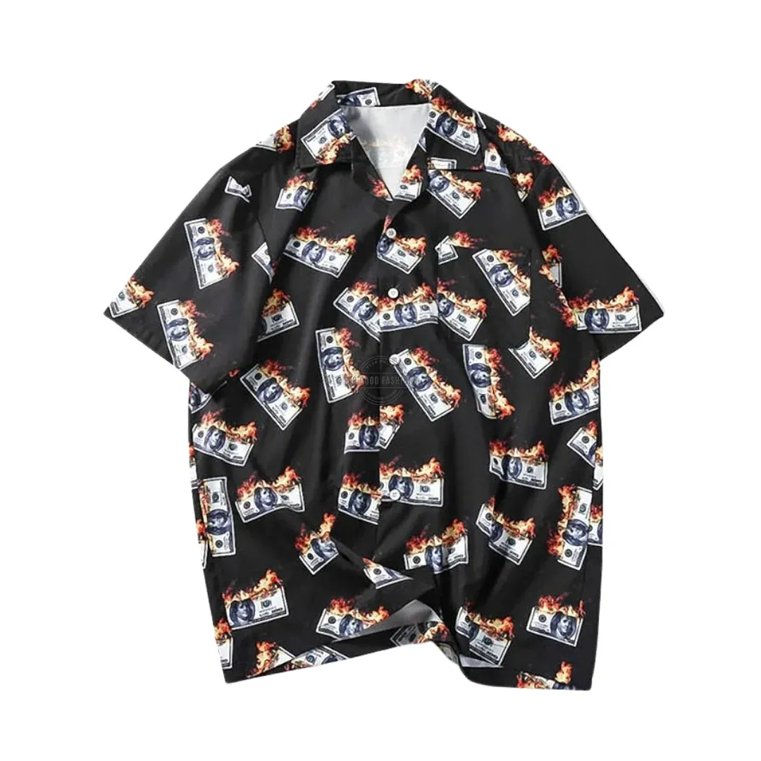 Burning Cash Short-Sleeve Shirt