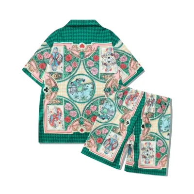 Cards n Roses Shirt &amp; Shorts 2pc Set
