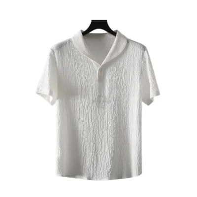 White Polo &amp; Pants 2pc Lounge Set