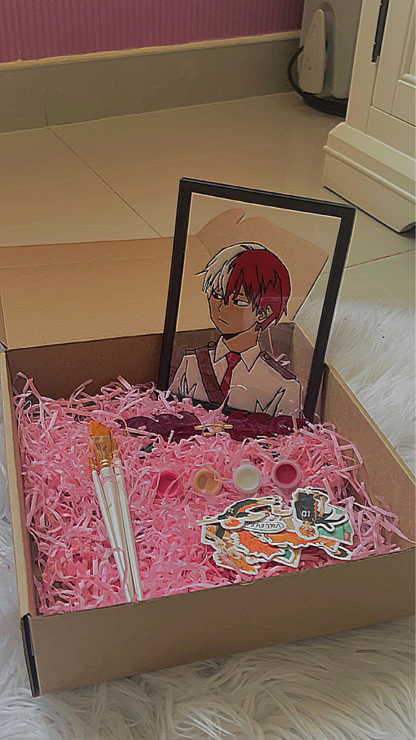 Shoto todoroki - My hero academy Glass painting kit