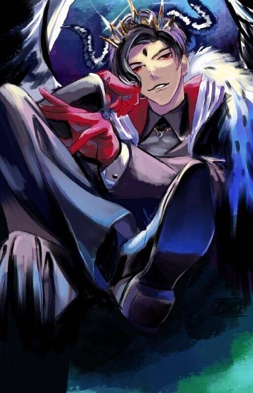 Lucifer from Obey Me! One Master to rule them all Otome game mobile game Lucifer Morningstar Older brother Demonus Pride Prideful brother
