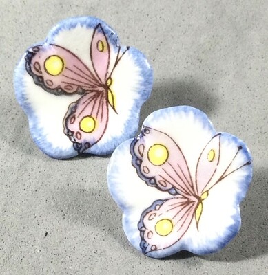 Pair of Mack Porcelain Butterflies