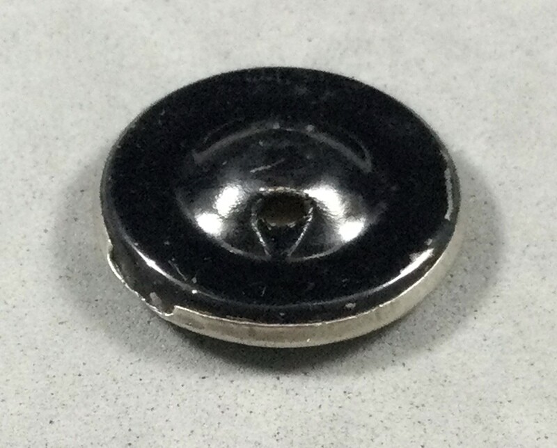 Medium Velvet background triad in silvered metal