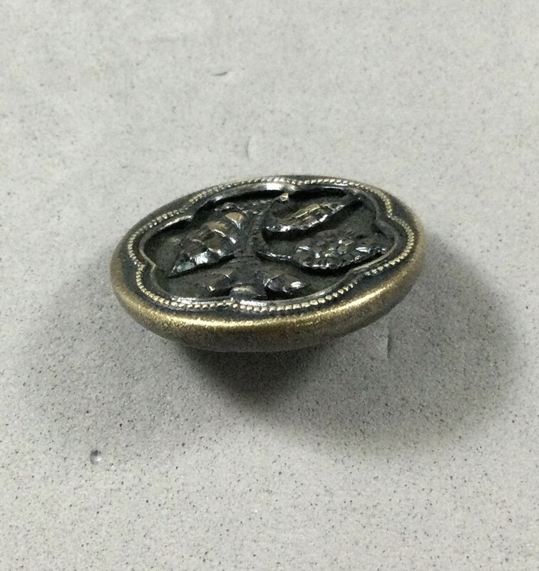 Set of Nine Tinted Brass Floral, Medium size