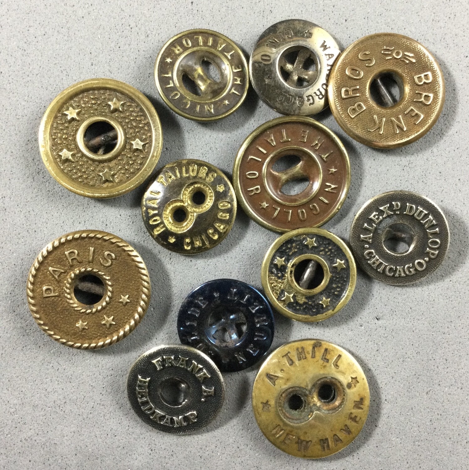 Group of 11 Pants Buttons