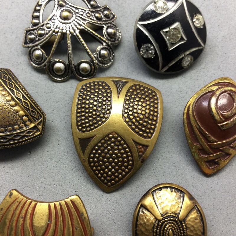 Seven Single Shoe Button Covers