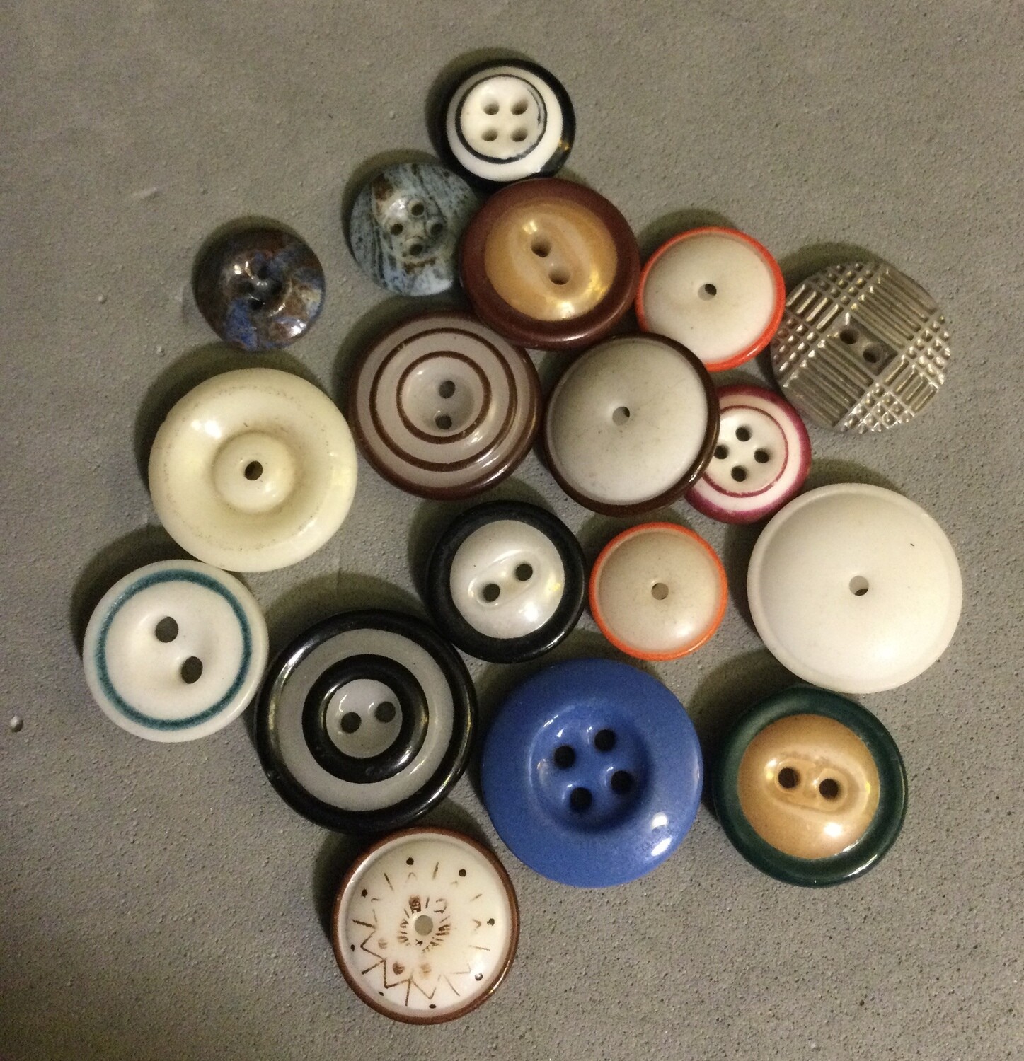 Eighteen China Buttons